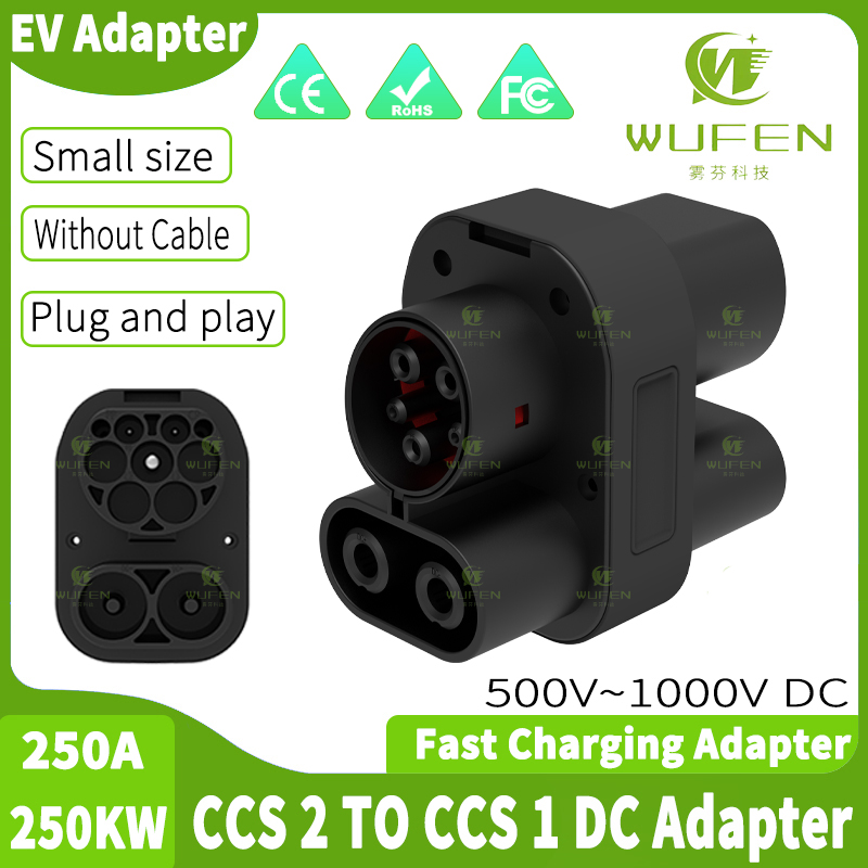 WUFEN Adaptor AC & DC CCS2 ke  - Ccs2 To Ccs1 Fast Charge Adapter 250Kw ulasan dan harga