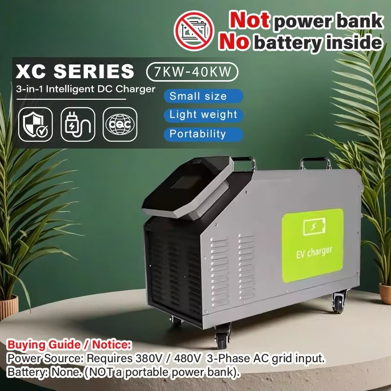 Input Daya AC 3 Fasa 480V 7kW  - Portable Dc Fast Charger 20Kw Ccs2 ulasan dan harga